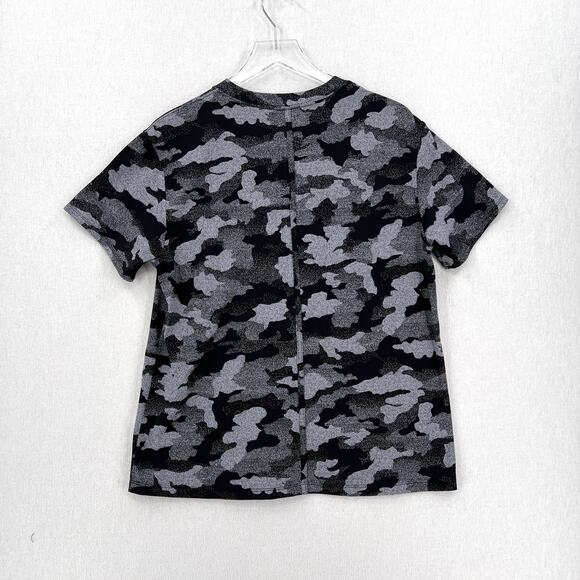 LULULEMON All Yours Short Sleeve Training Tee Womens 8 Black Gray Camo Print - Picture 5 of 16